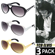 Load image into Gallery viewer, Elvis Aviator TCB Sunglasses | 3 Pack Combo