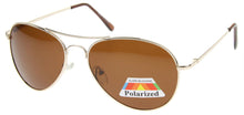Load image into Gallery viewer, Aviator 30011P Gold | Premium Polarized Sunglasses