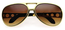 Load image into Gallery viewer, Elvis Gold Sunglasses | Front View