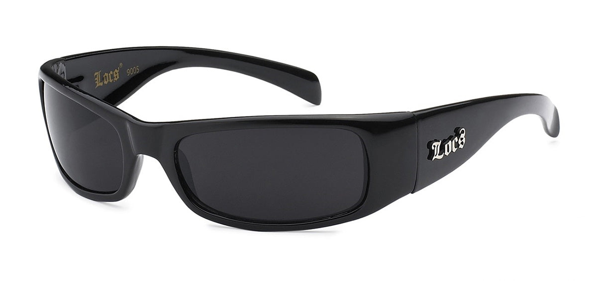 Locs Bold Gothic Logo Oversized Rimless Dark All Black Rectangle Sunglasses Gunmetal Logo Locs Bold Gothic Logo Oversized Rimless Dark All Black Rectangle Sunglasses Gunmetal Logo