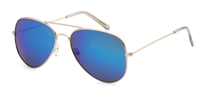 Aviator 101 Gold Blue-Purple | Classic Pilot Sunglasses