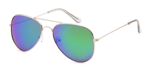 Aviator 101 Gold Purple-Blue | Classic Pilot Sunglasses