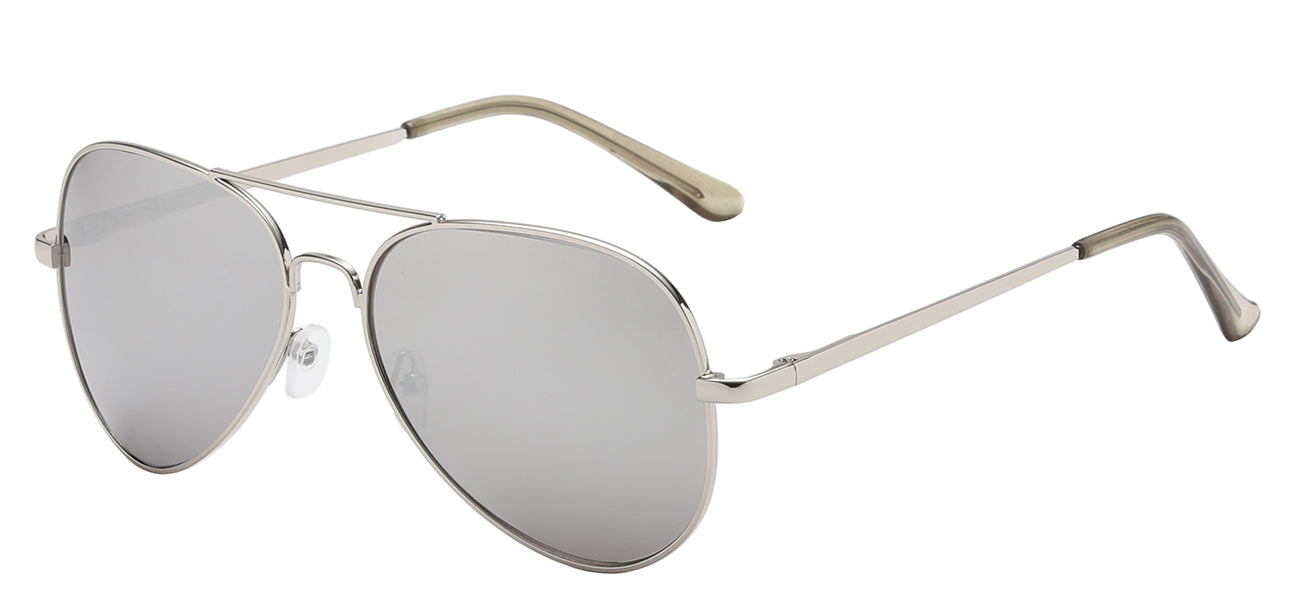 Aviator 109 Silver Mirror | Classic Pilot Sunglasses