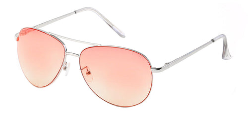 Aviator 111 Silver Pink | Colorized Pilot Sunglasses