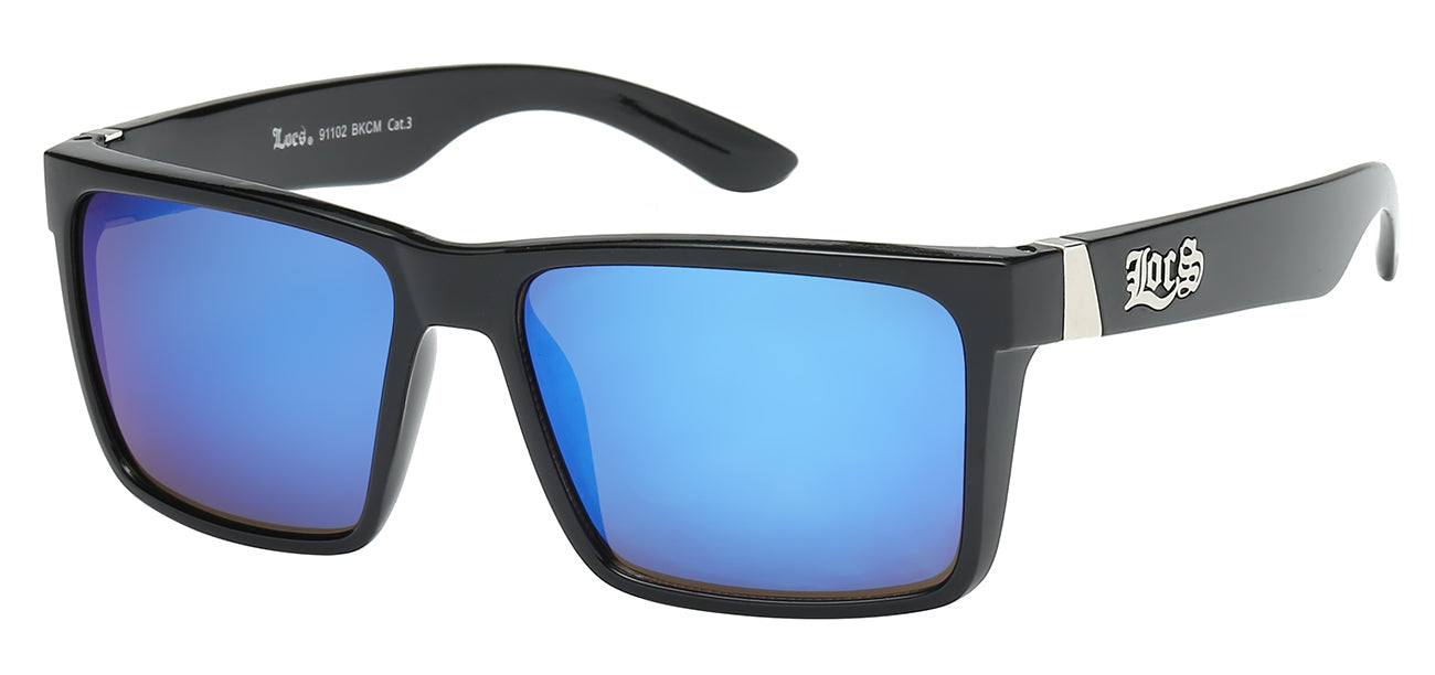 Locs 91102 Black Blue | Gangster Sunglasses 