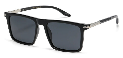 Polarized 713067 Black Silver | Glare-Blocking Sunglasses