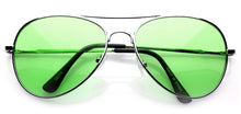 Load image into Gallery viewer, Aviator 30011C Silver Green | Premium Colorize Sunglasses