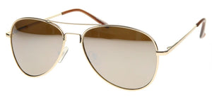 Aviator 30011 Gold Mirror Sunglasses | Main View