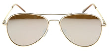 Load image into Gallery viewer, Aviator 30011 Gold Mirror Sunglasses | Front View