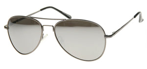 Aviator 30011 Gun Metal Mirror Sunglasses | Main View