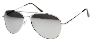 Aviator 30011 Silver Mirror Sunglasses | Main View