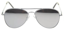 Load image into Gallery viewer, Aviator 30011 Silver Mirror Sunglasses | Front View