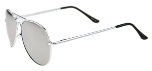 Aviator 30011S Silver Mirror Sunglasses | Side View