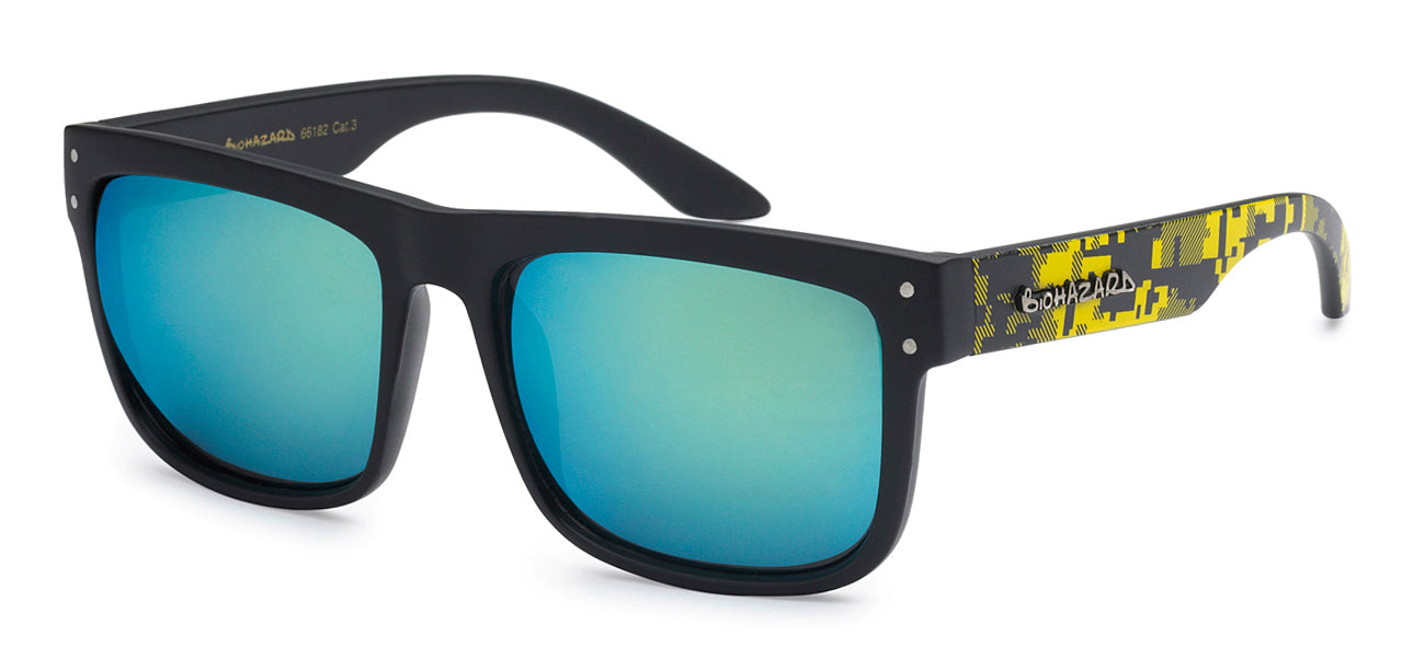 Biohazard 66182 Matte Yellow | Skater Surfer Punk Sunglasses