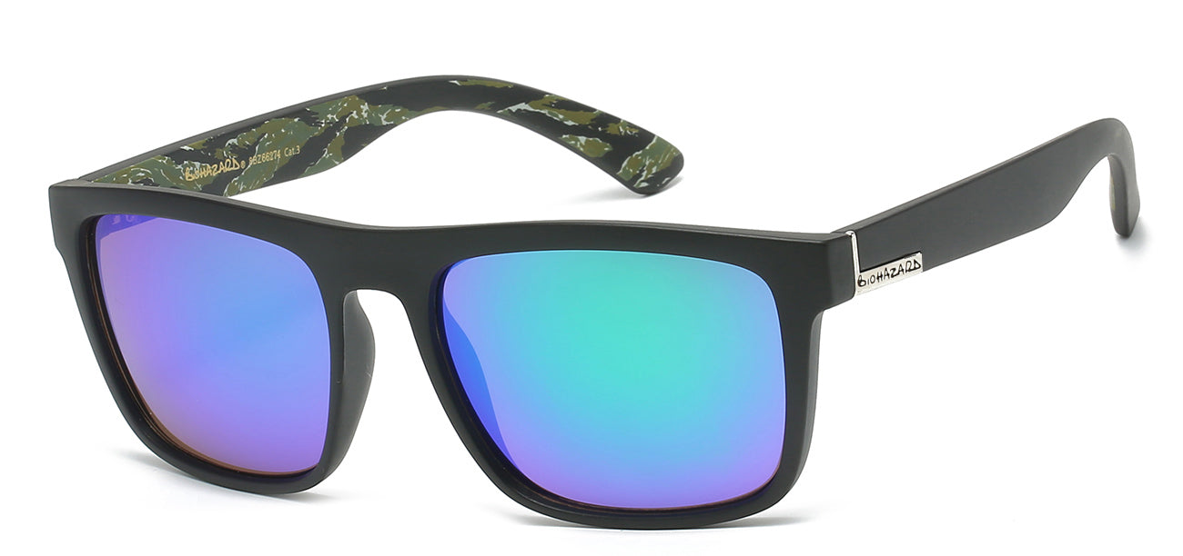 Biohazard 66274 Matte Purple-Green | Skater Surfer Sunglasses