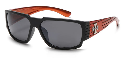 Choppers 6744 Black Orange | Biker Sunglasses