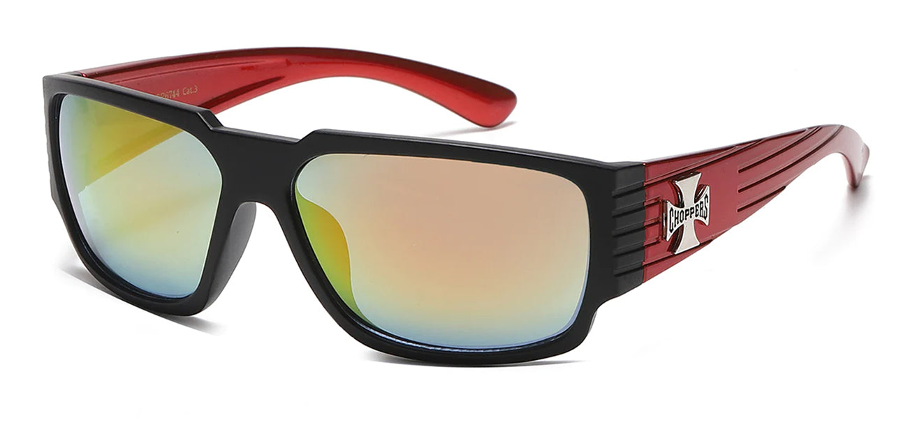 Choppers 6744 Black Red | Biker Sunglasses