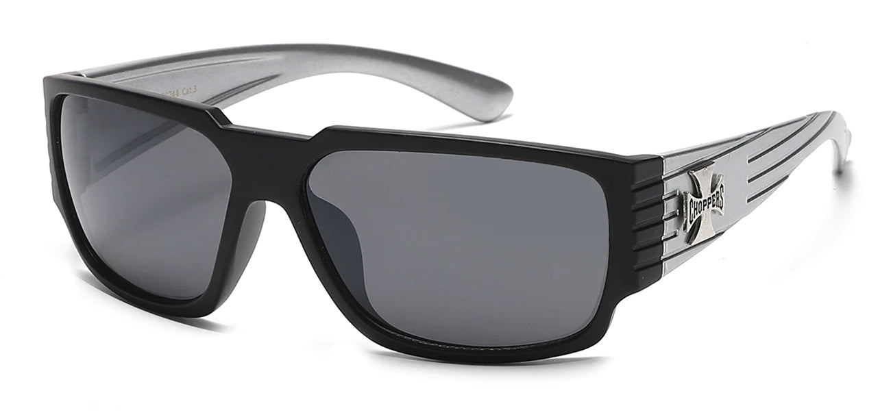 Choppers 6744 Black Silver | Biker Sunglasses