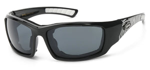 Choppers 942 Black White | Biker Sunglasses