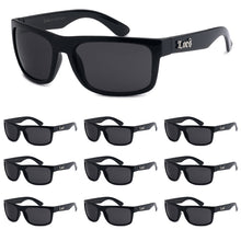 Load image into Gallery viewer, 10 Pack Bulk Sunglasses | Locs 91063 Black