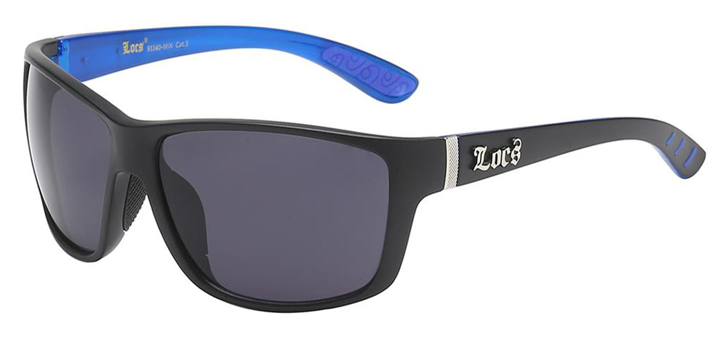 Locs 91140 Blue Inner Arms Sunglasses | Gangster Cholo Matte Wrap ...