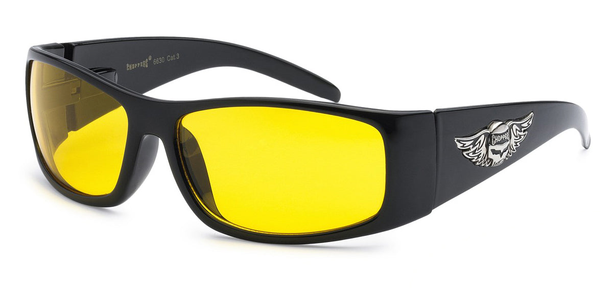 Choppers 6630 Black Yellow | Biker Sunglasses