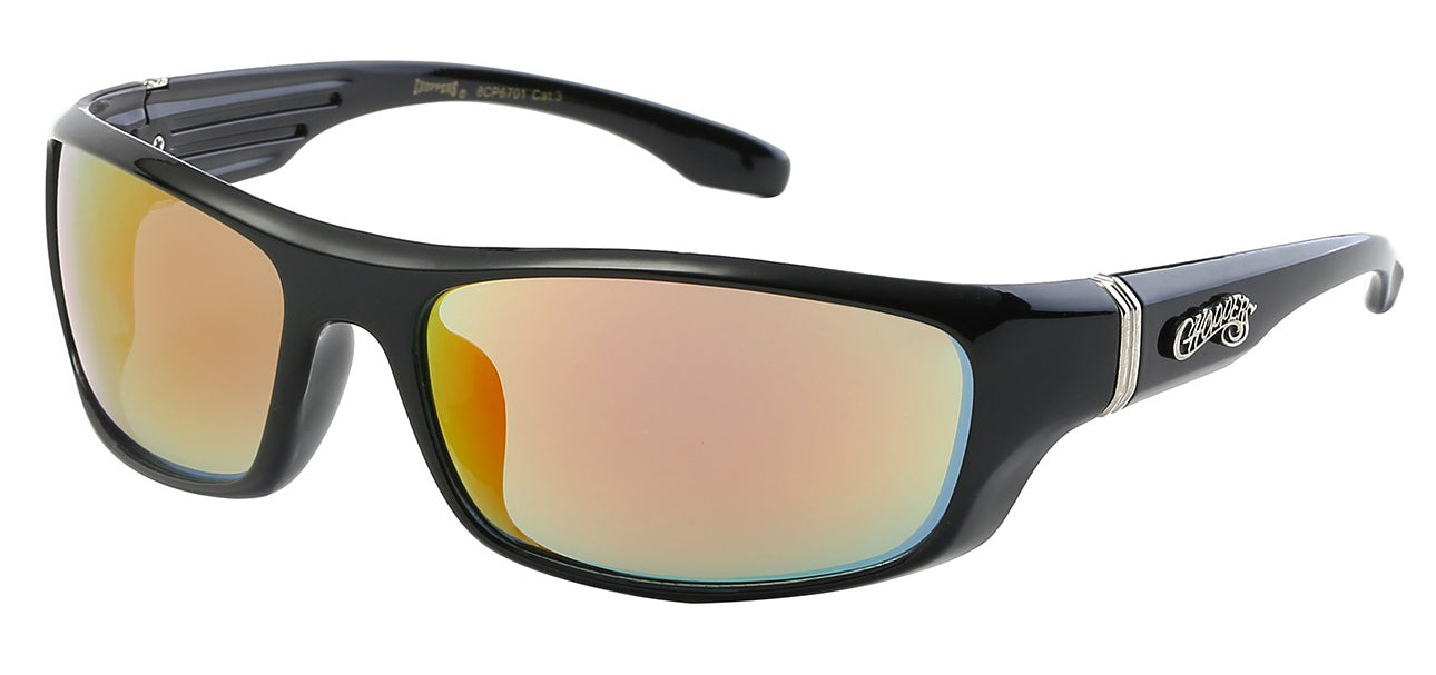 Choppers 6701 Black Yellow | Biker Sunglasses