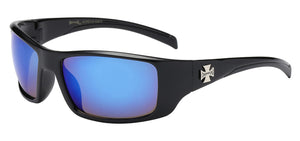 Choppers 6714 Black Blue | Biker Sunglasses
