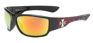 Choppers 6721 Red Revo | Biker Sunglasses
