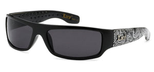 Locs 9003 Black Silver Bandana | Gangster Sunglasses
