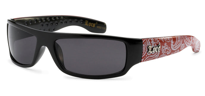 Locs 9003 Red White Bandana | Gangster Sunglasses