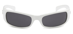 Locs 9005 White Sunglasses | Front View