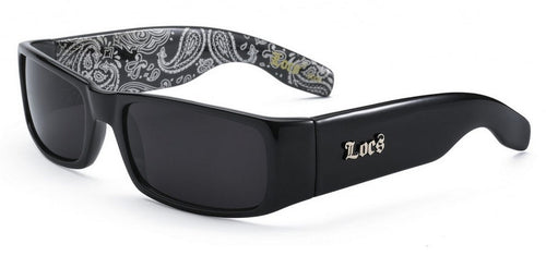 Locs 9006 Black Silver Bandana | Gangster Sunglasses