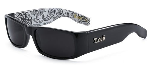 Locs 9006 Black White Bandana | Gangster Sunglasses