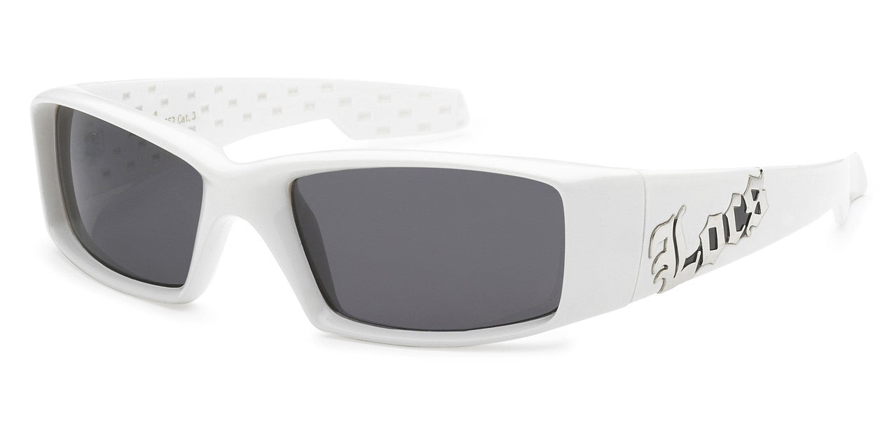 Locs 9052 White | Gangster Sunglasses