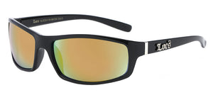 Locs 91116 Black Yellow Mirror | Gangster Sunglasses
