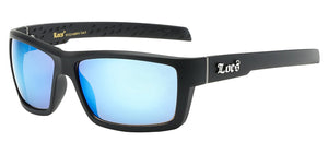 Locs 91132 Matte Blue Mirror | Gangster Sunglasses
