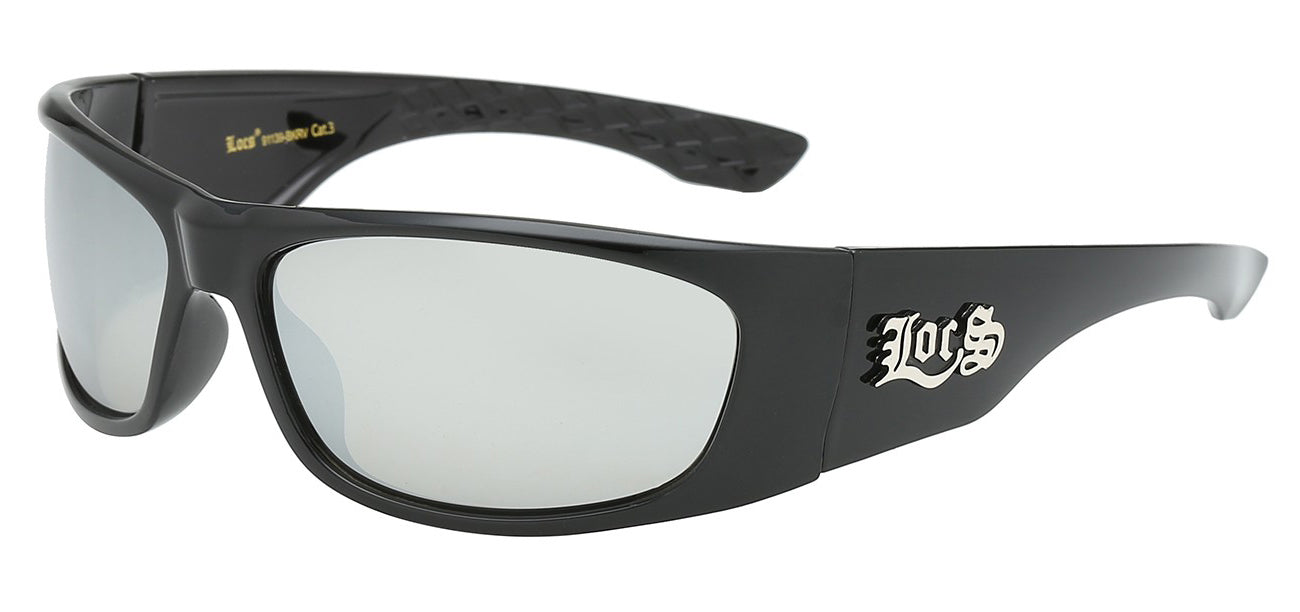 Locs 91139 Black Mirror | Gangster Sunglasses