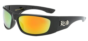 Locs 91139 Black Yellow Mirror | Gangster Sunglasses