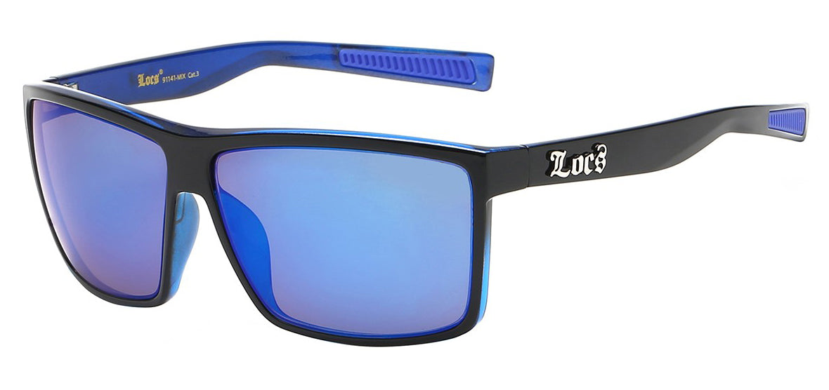 Locs 91141 Black Blue | Gangster Sunglasses