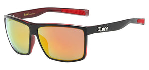 Locs 91141 Black Red | Gangster Sunglasses
