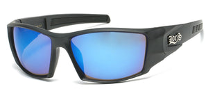 Locs 91159 Matte Blue Mirror Sunglasses | Gangster Sunglasses