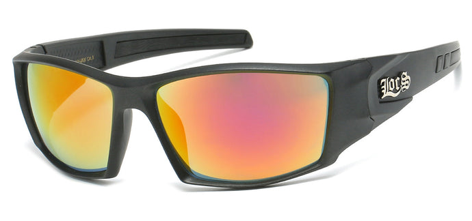 Locs 91159 Matte Red Mirror Sunglasses | Gangster Sunglasses
