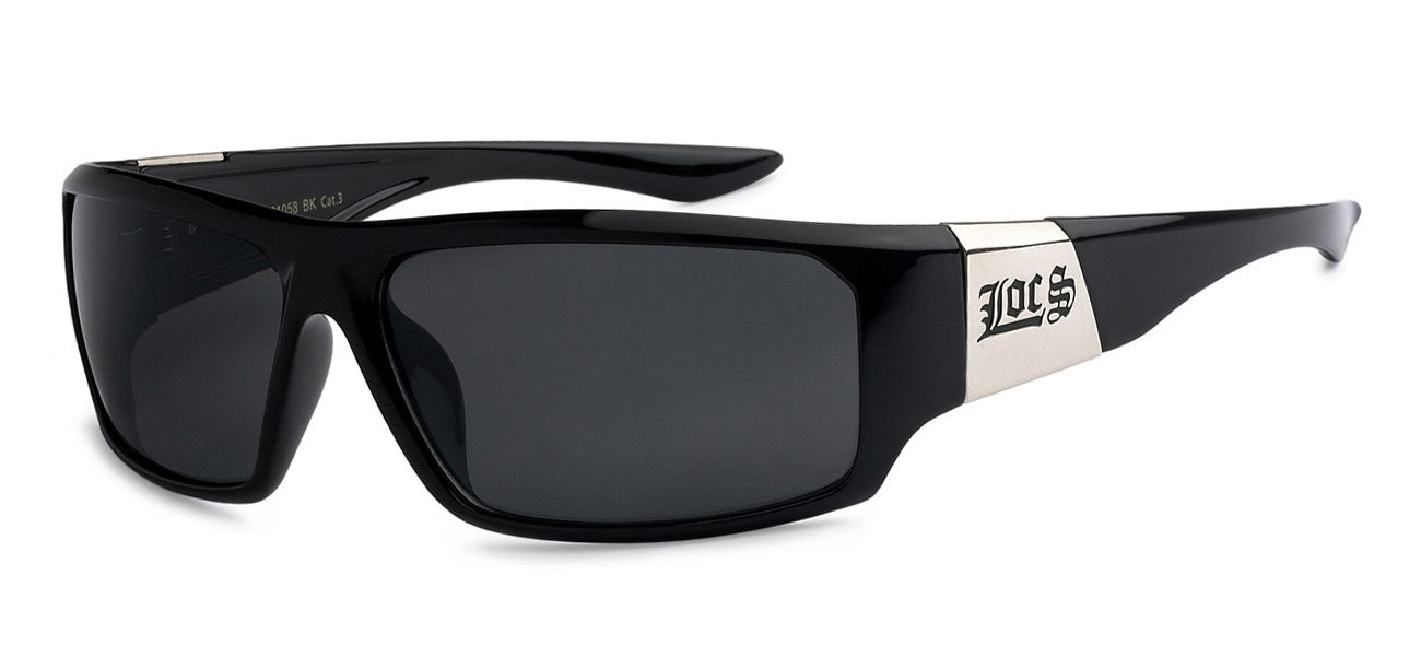 Locs 91058 Black | Gangster Sunglasses 