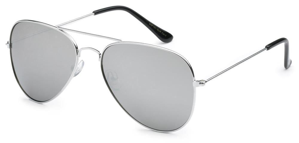 Aviator Silver Mirror Polarized Sunglasses | Classic Sunglasses