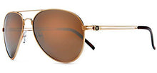 Load image into Gallery viewer, Triple Crown CHP Gold Mirror Sunglasses | Side View
