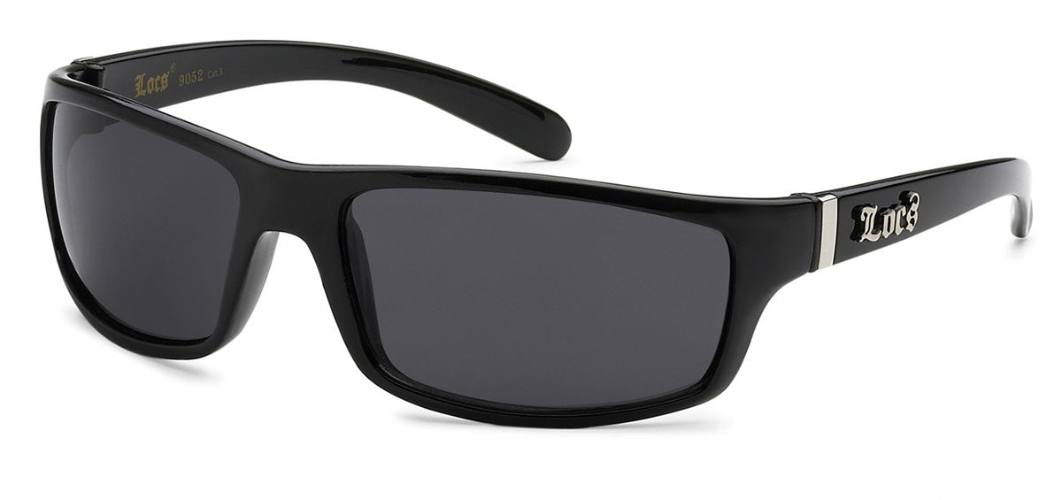 Locs 9025 Black Sunglasses Authentic Gangster Lowrider Biker Shades Godfather Shades