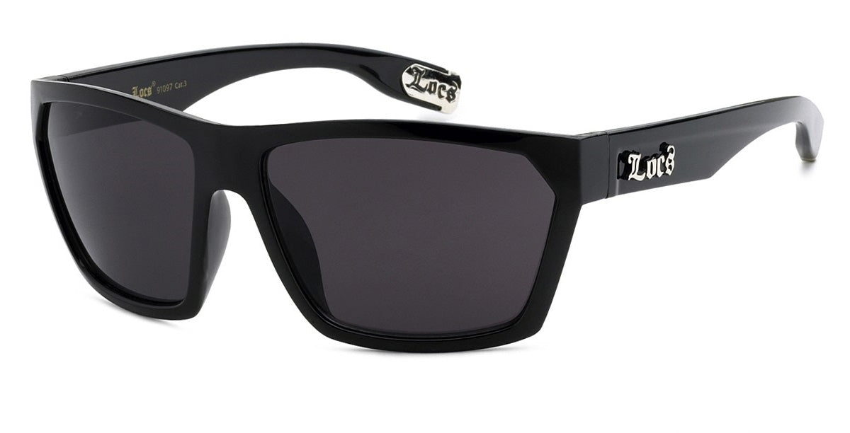 Locs 91097 Black | Gangster Sunglasses 
