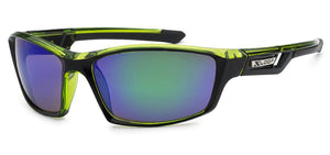 XLoop 2446 Black Green | Sport Sunglasses