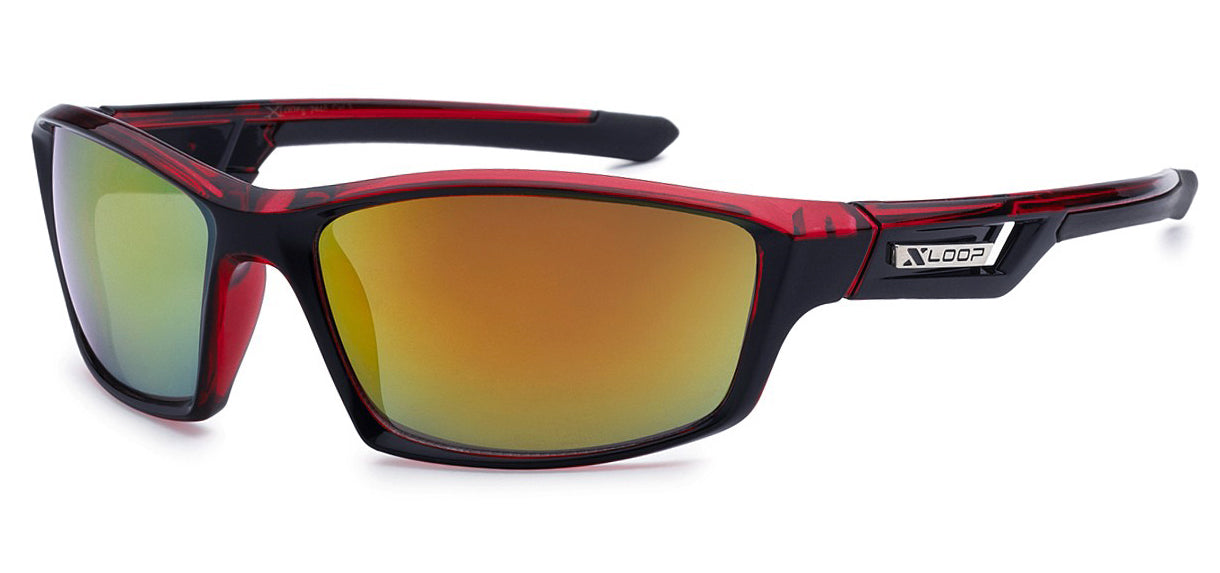 XLoop 2446 Black Red | Sport Sunglasses